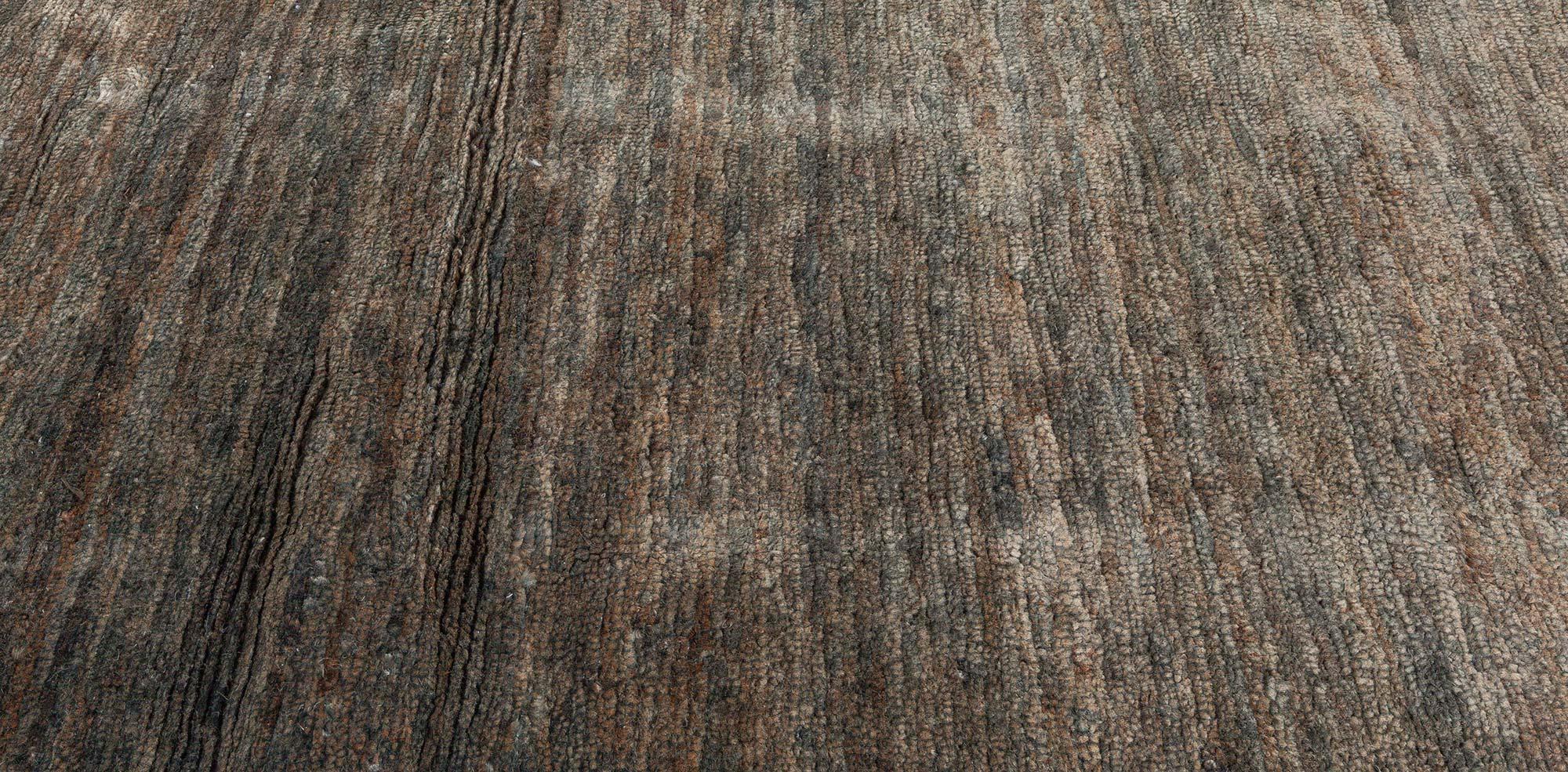 Contemporary Abstract Modern Custom Hand-Knotted Hemp Rug by Doris Leslie Blau For Sale