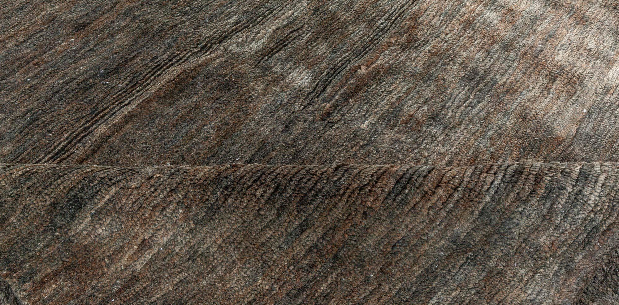 Abstract Modern Custom Hand-Knotted Hemp Rug by Doris Leslie Blau For Sale 2