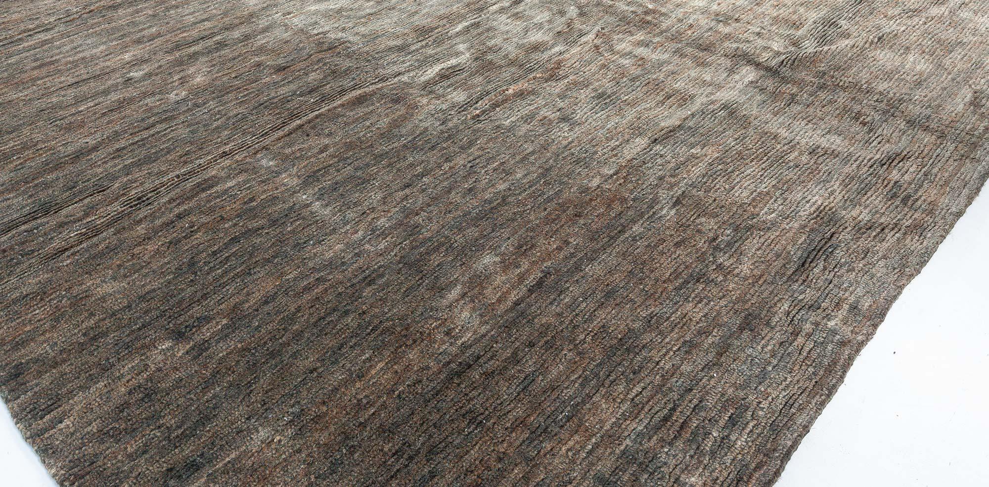 Abstract Modern Custom Hand-Knotted Hemp Rug by Doris Leslie Blau For Sale 3