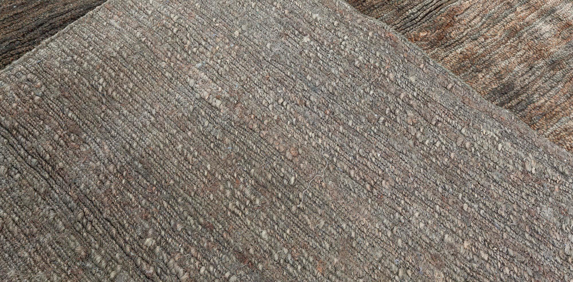 Abstract Modern Custom Hand-Knotted Hemp Rug by Doris Leslie Blau For Sale 5