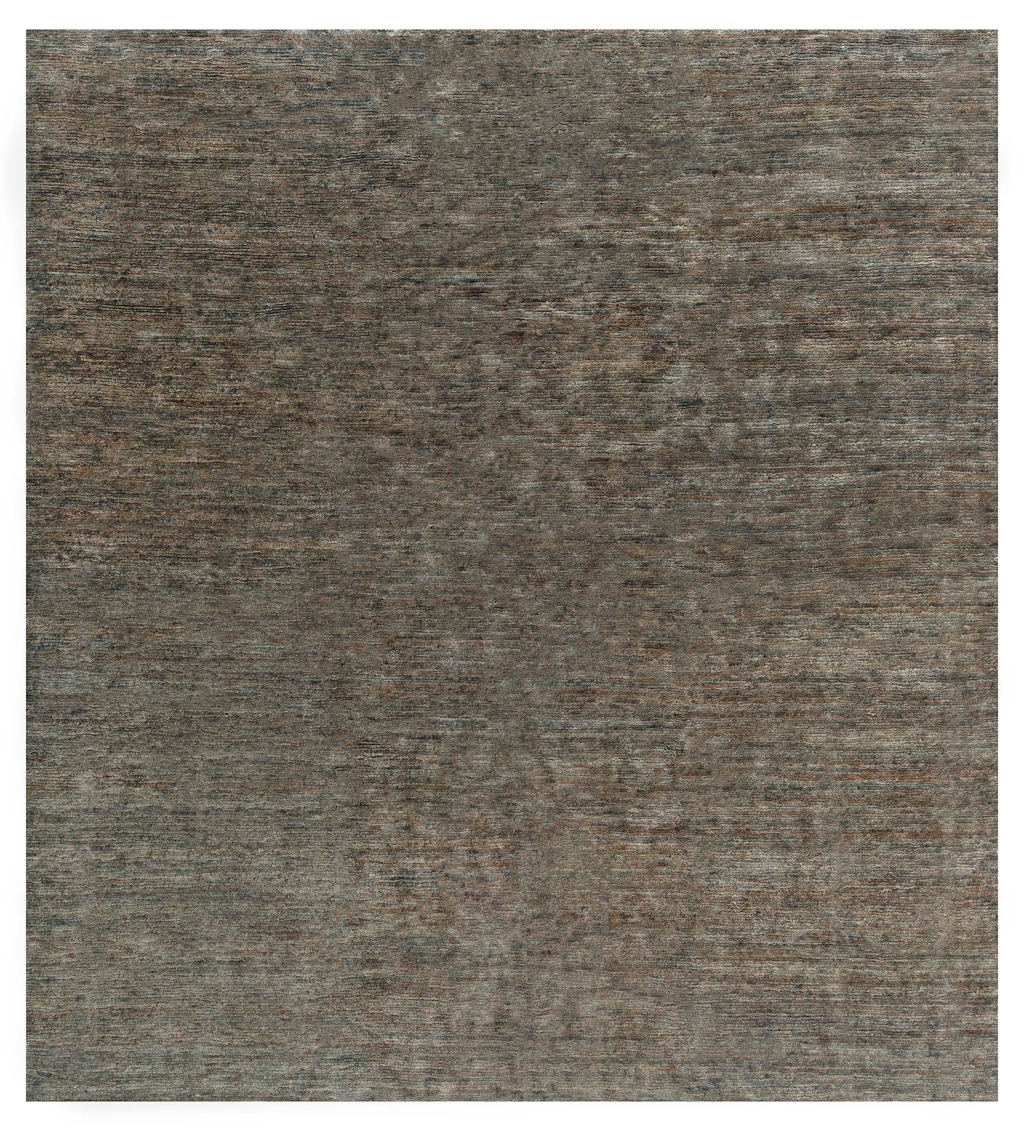 Contemporary Custom Hand Knotted Hemp Carpet by Doris Leslie Blau