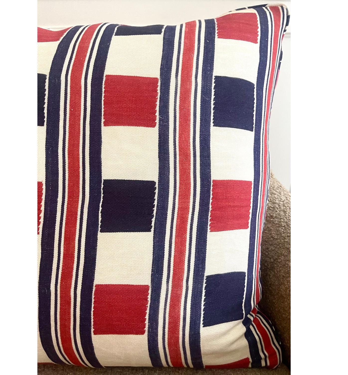 Cotton Jennifer Shorto Swing Landscape Pillow  For Sale