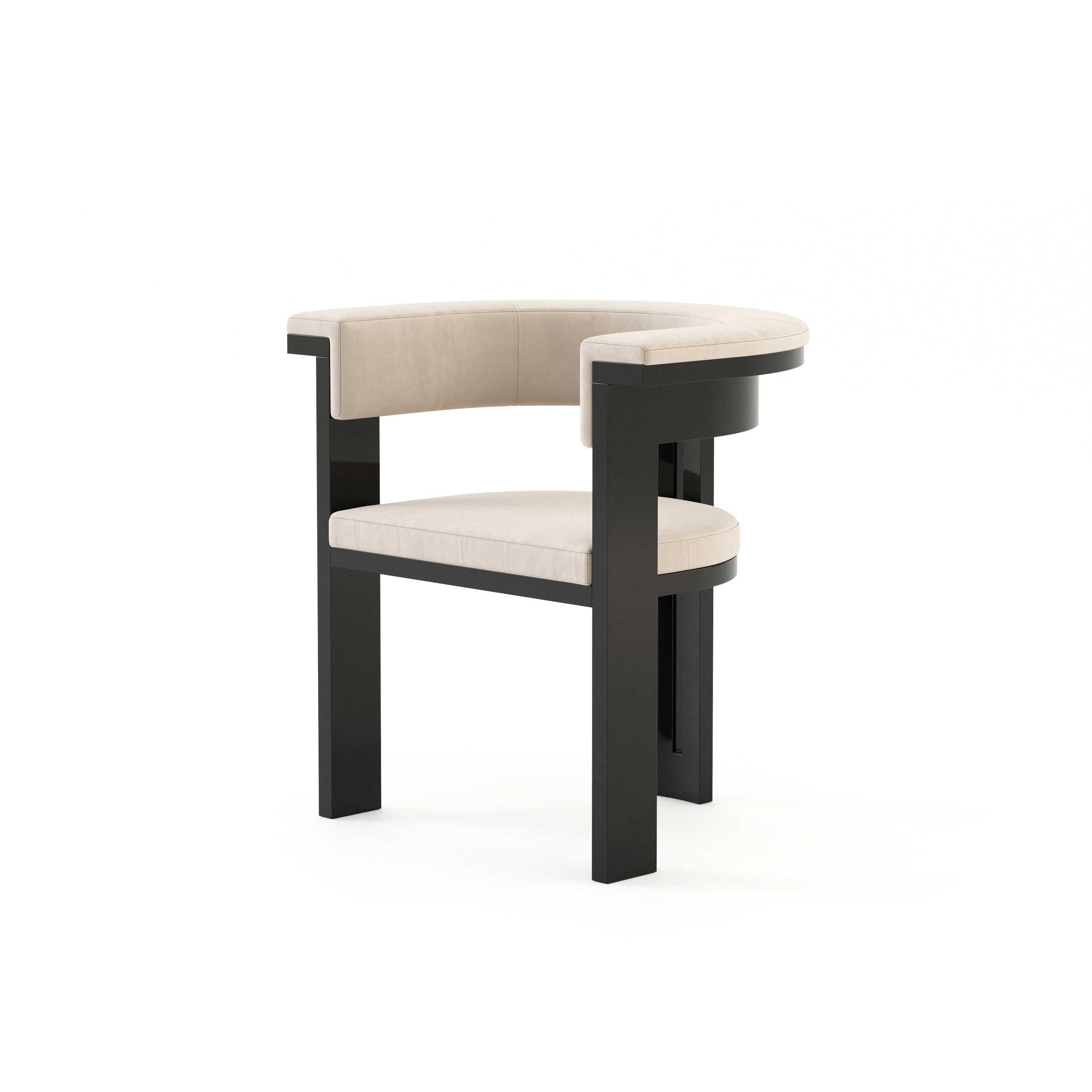 Contemporary Custom Lacquer Dining Chair For Sale 3