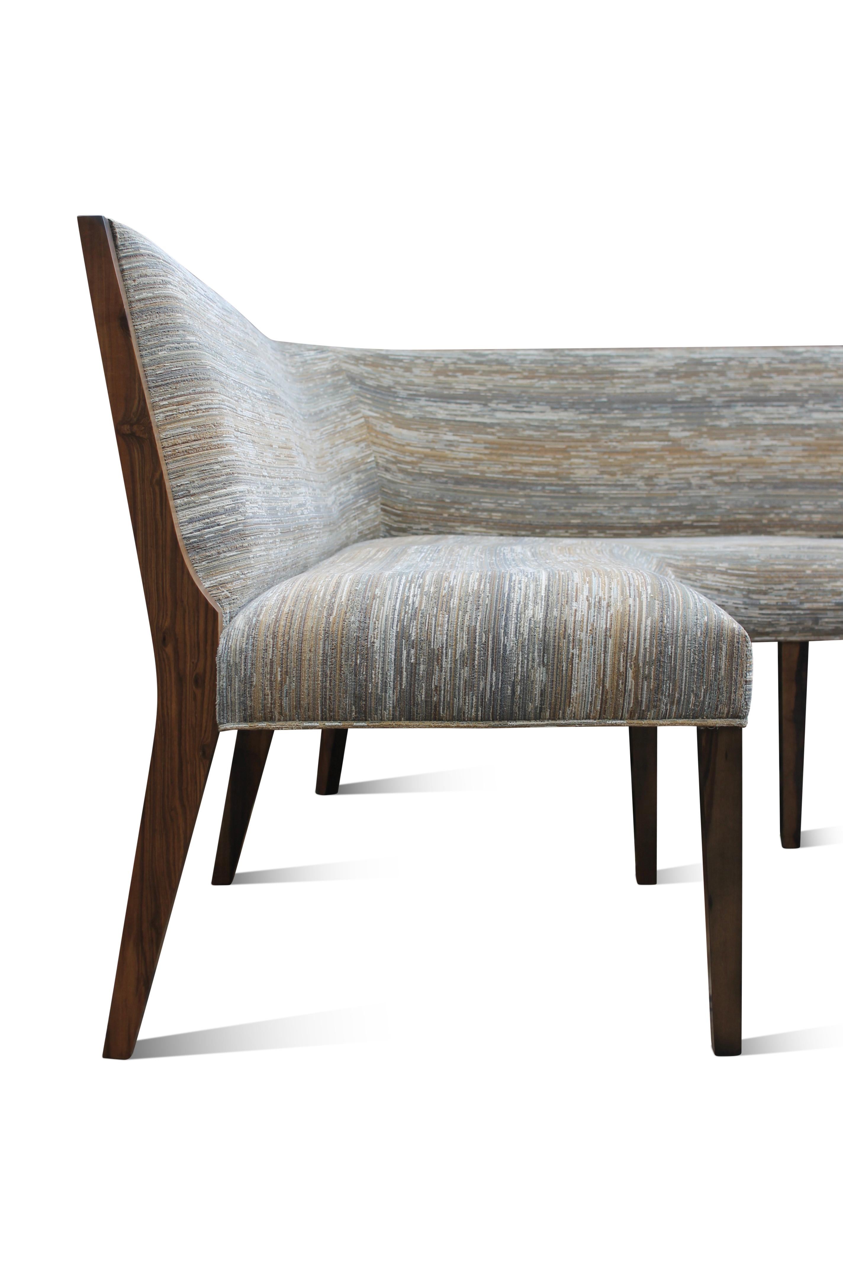 Costantini prides itself in using the hardest and most beautiful hardwoods in the construction of its line of seating. Any of its standard chairs can be made into a booth, by repeating the back leg and building the rest of the structure to your