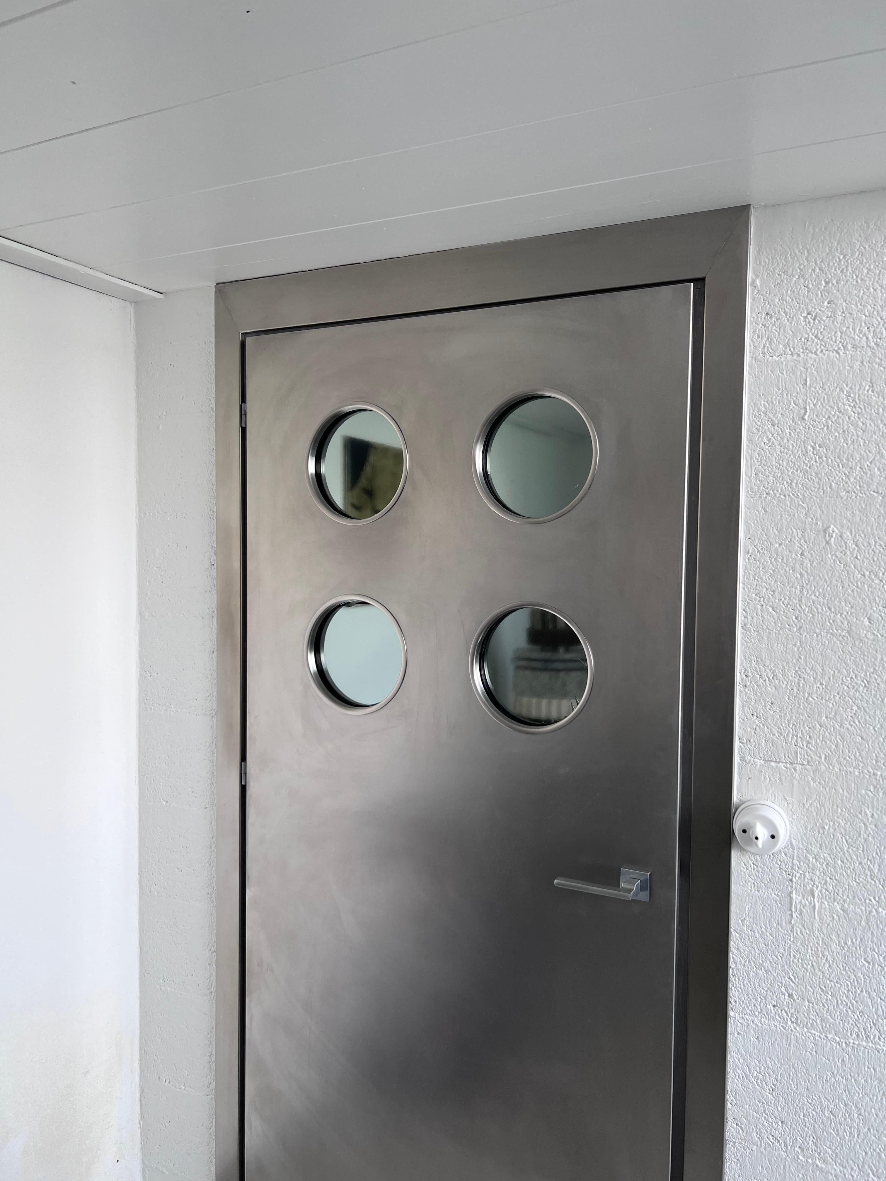 contemporary stainless steel doors new york