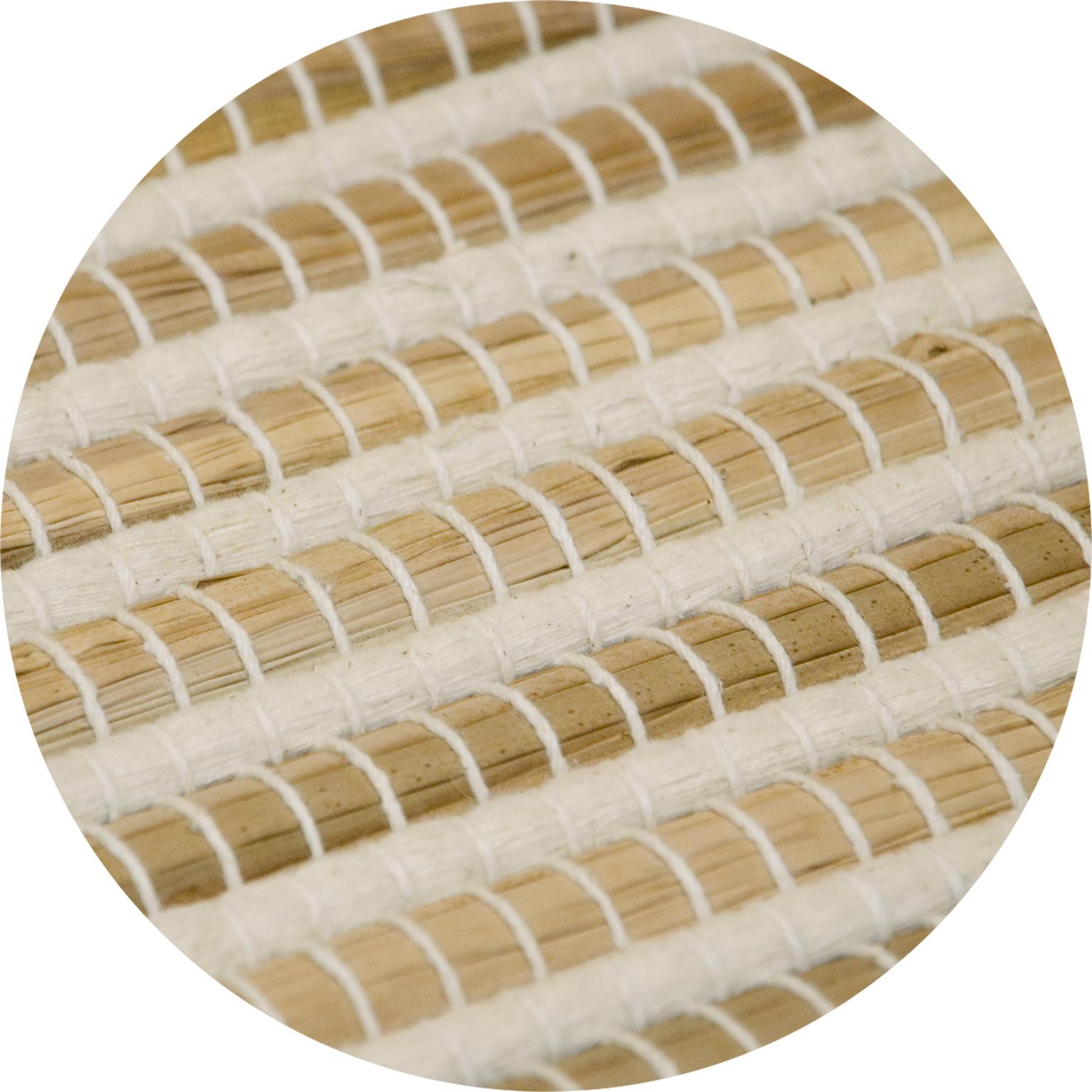 Hand-Woven Contemporary South American Cattail Mat