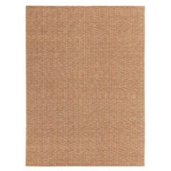 Rug & Kilim's Contemporary Custom Textural Rug in Orange, Gold & Pink