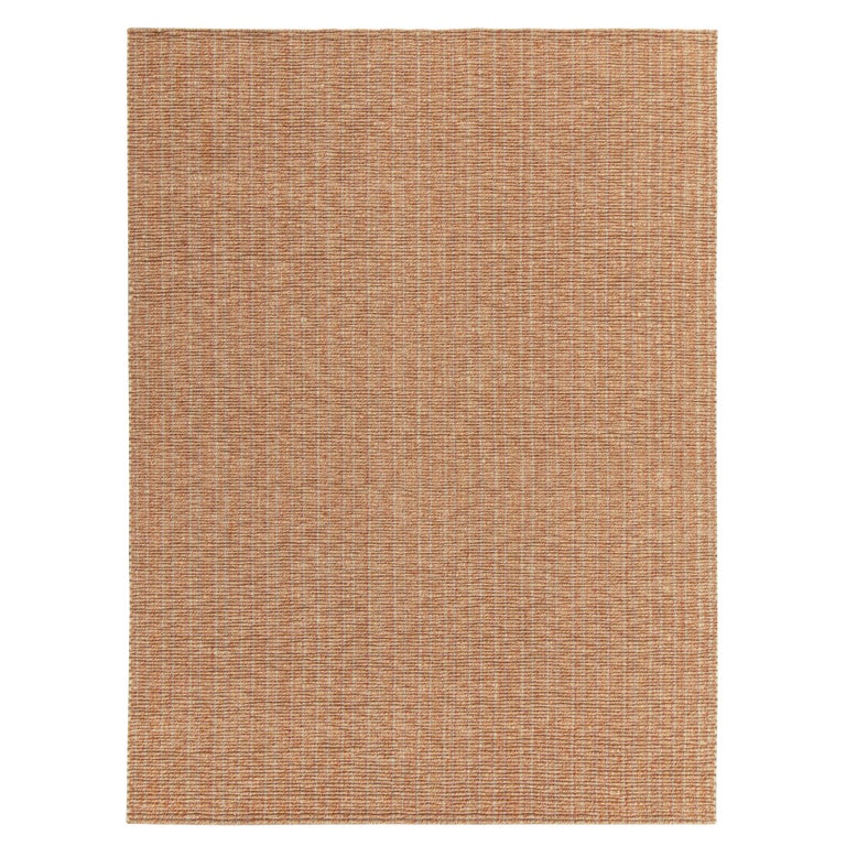 Rug and Kilim's Contemporary Custom Textural Rug in Orange, Gold and ...