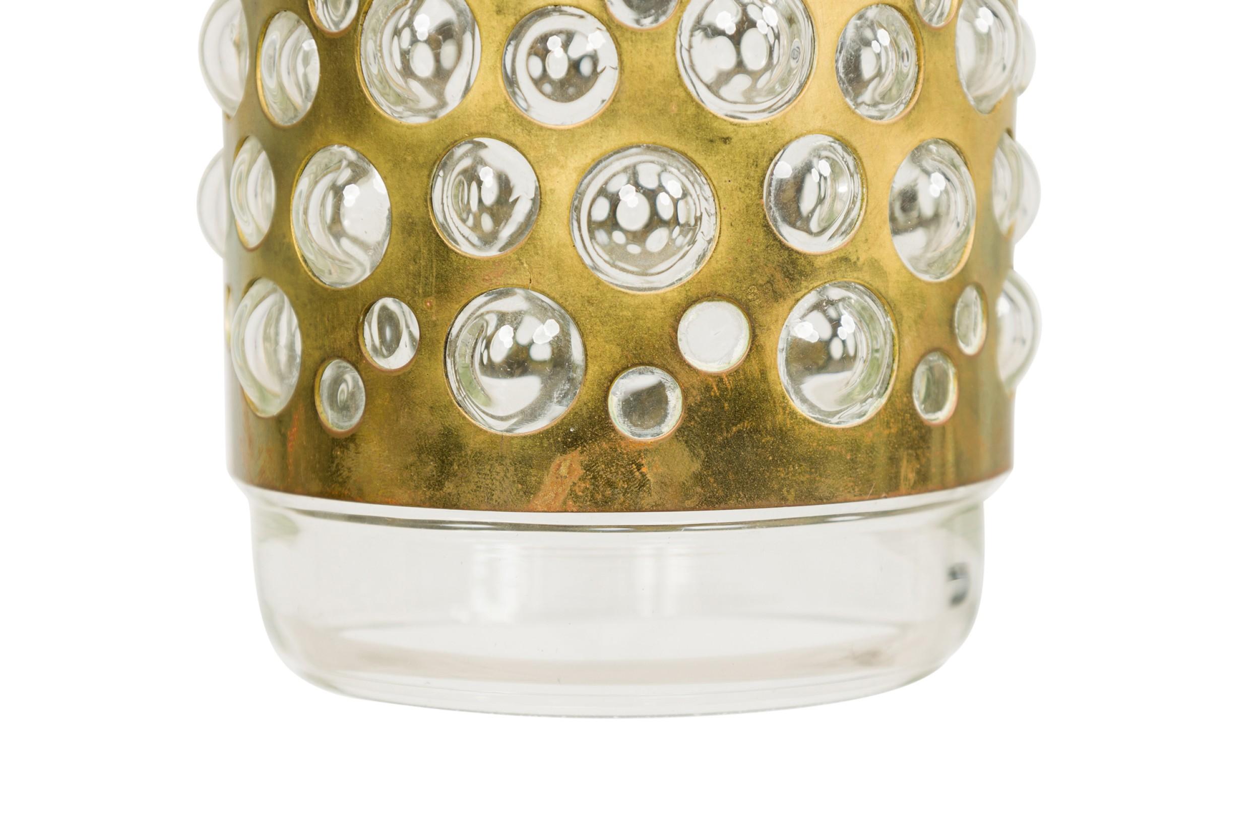 Contemporary Cylinder chandelier with glass bubbles For Sale 1
