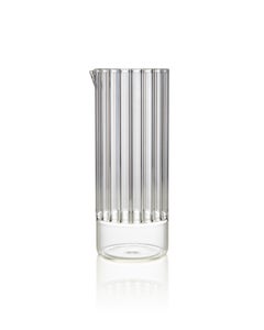 fferrone Contemporary Czech Glass Flight Carafe with Four Flight Tumbler Glasses