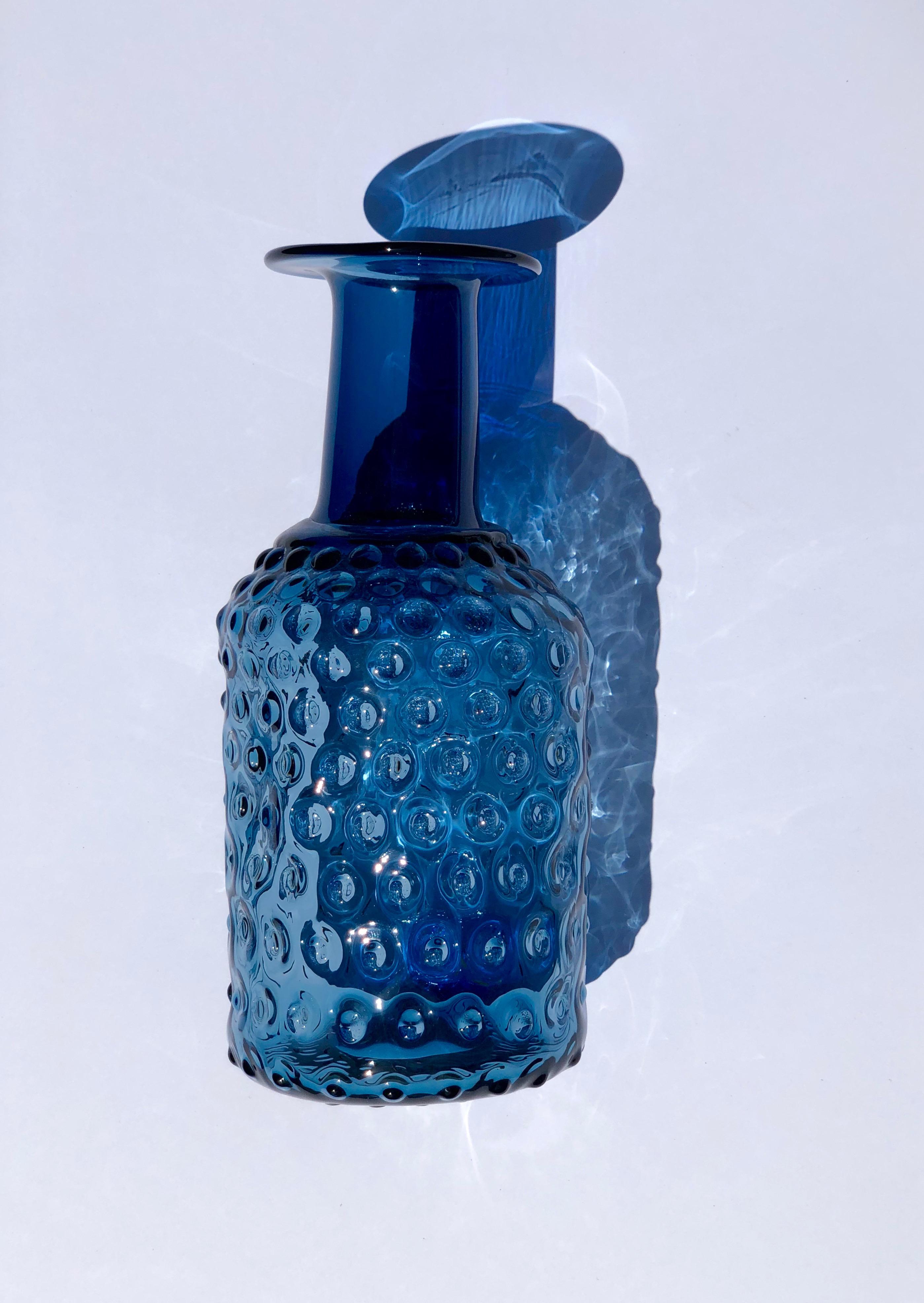 Other Contemporary Czech Studio Glass Bottle or Vase For Sale