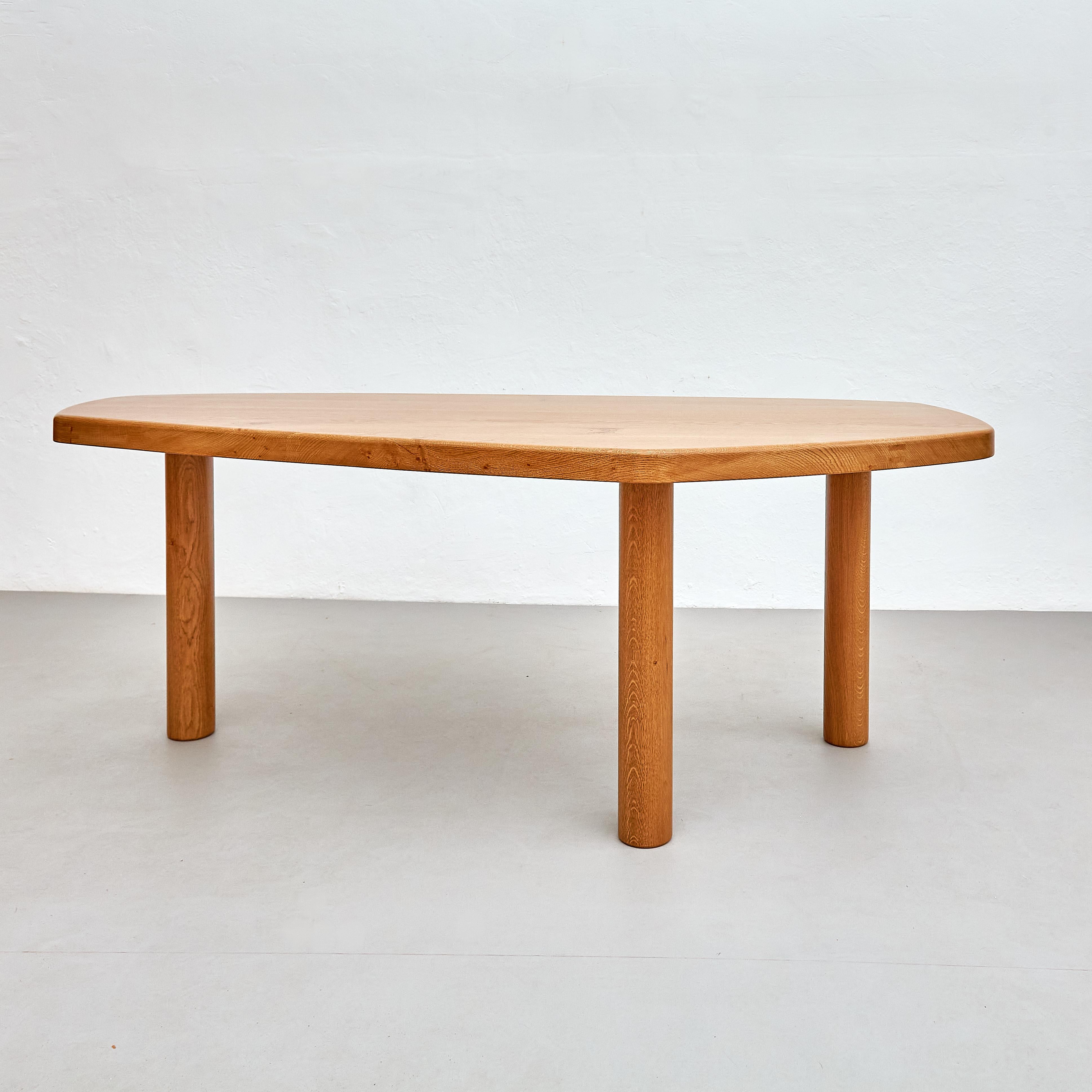 Modern Contemporary Dada Est. Oak Table - Artisan Crafted with Midcentury Design Charm For Sale