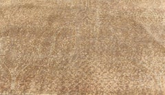 Moderner Seidenteppich „Evanescence“ in Damastmuster, creme-beige, von Doris Leslie Blau