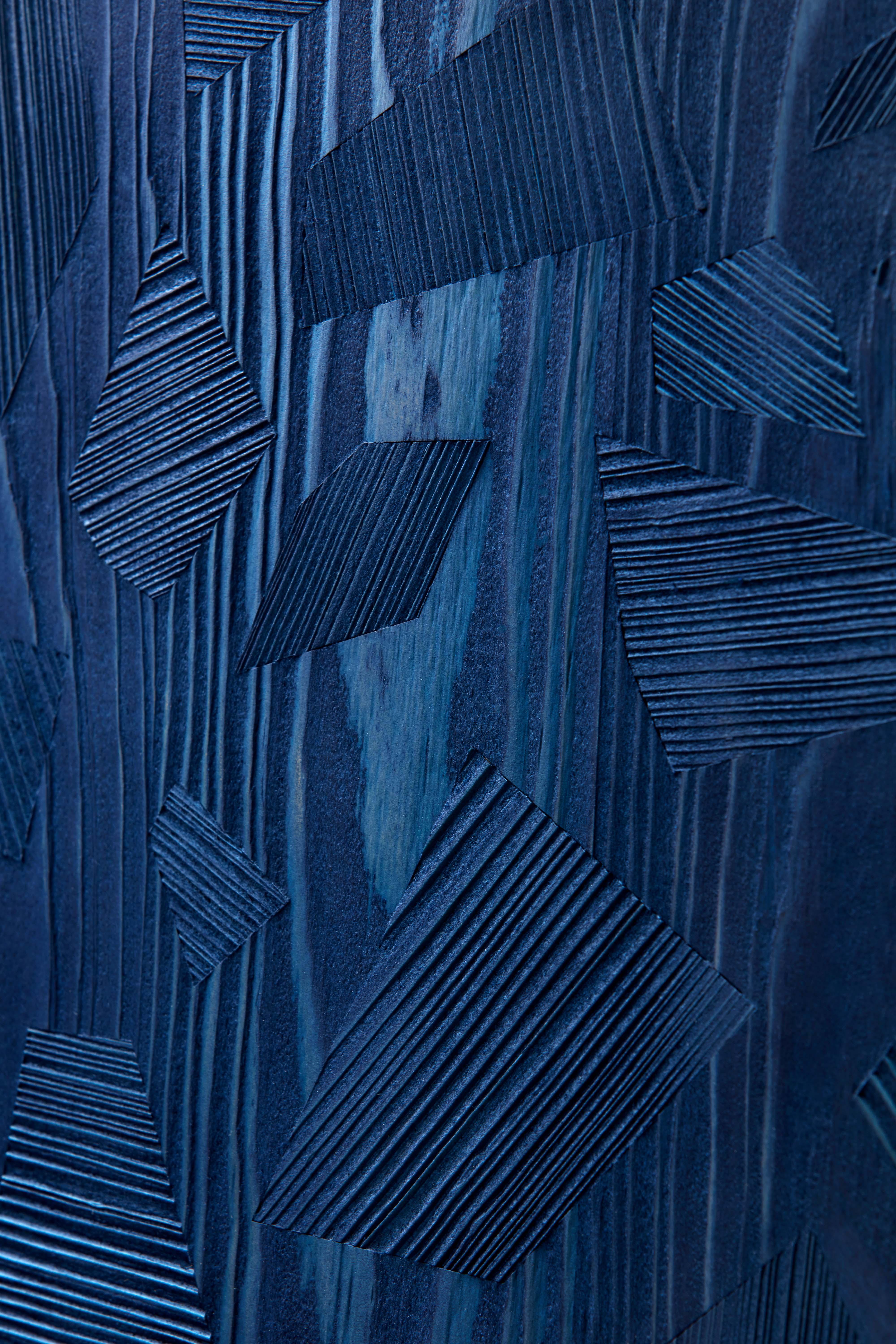 Dutch Contemporary Dark Blue Pigmented Closet, Blend Closet by Ward Wijnant For Sale