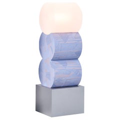 Lámpara de pie contemporánea azul oscuro pigmentado, Blend Lamp Small de Ward Wijnant