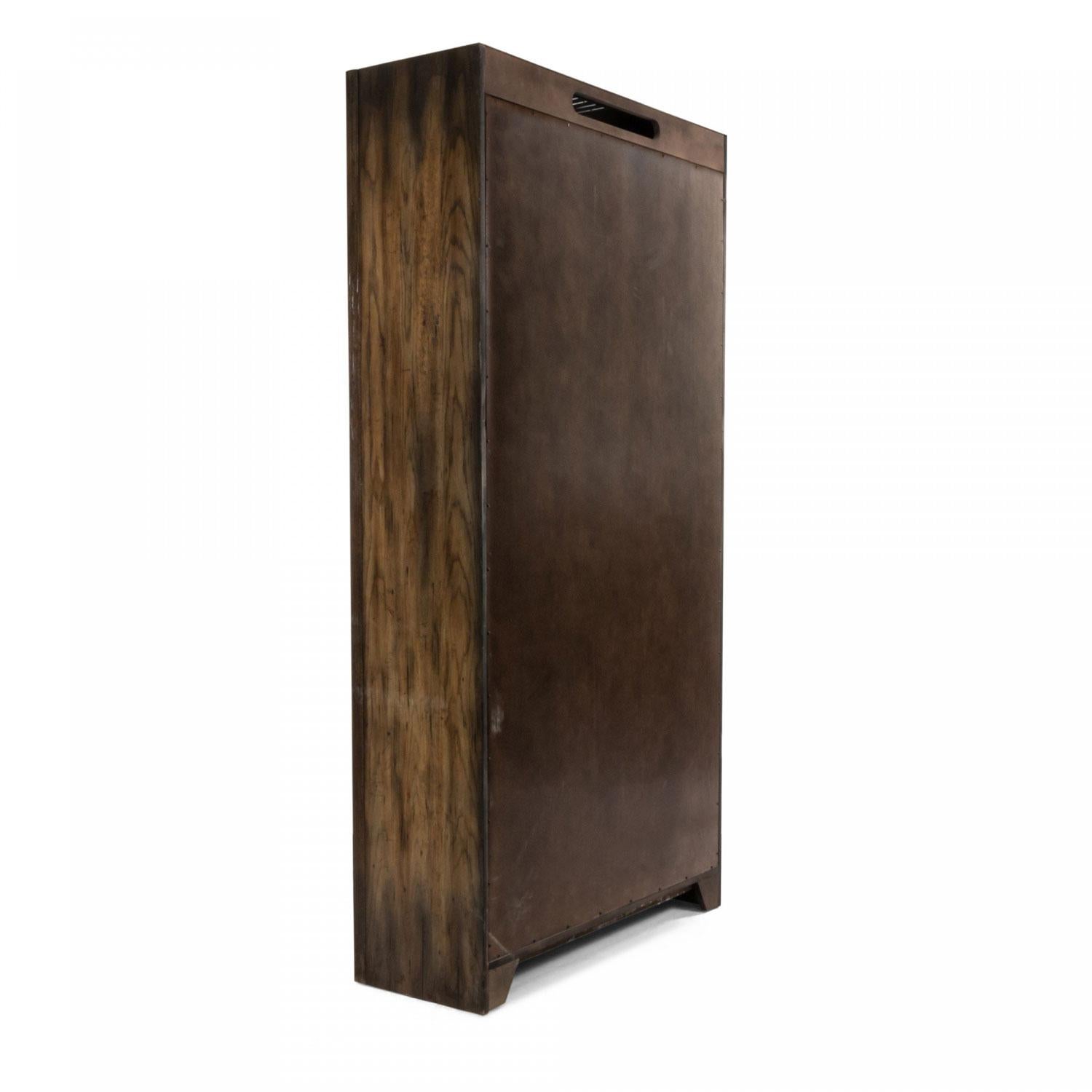 Librerías contemporáneas de madera marrón oscuro Moderno en venta