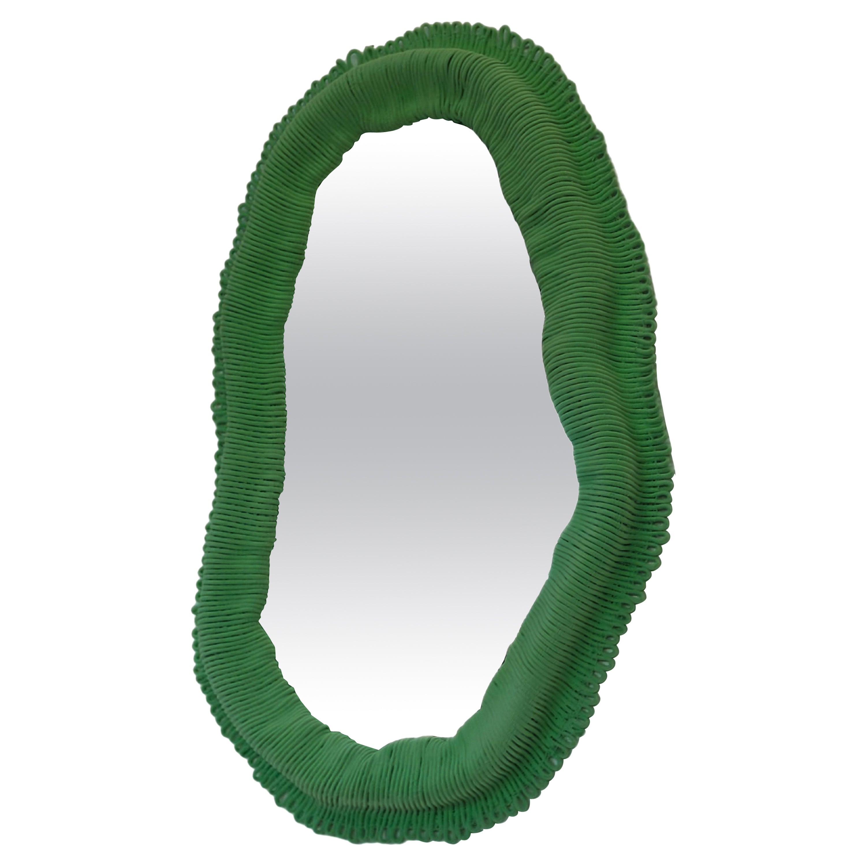 Miroir mural contemporain vert foncé (personnalisable) Cynarina by Sarah Roseman en vente