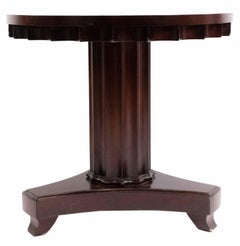 Contemporary Dark Wood Side Table