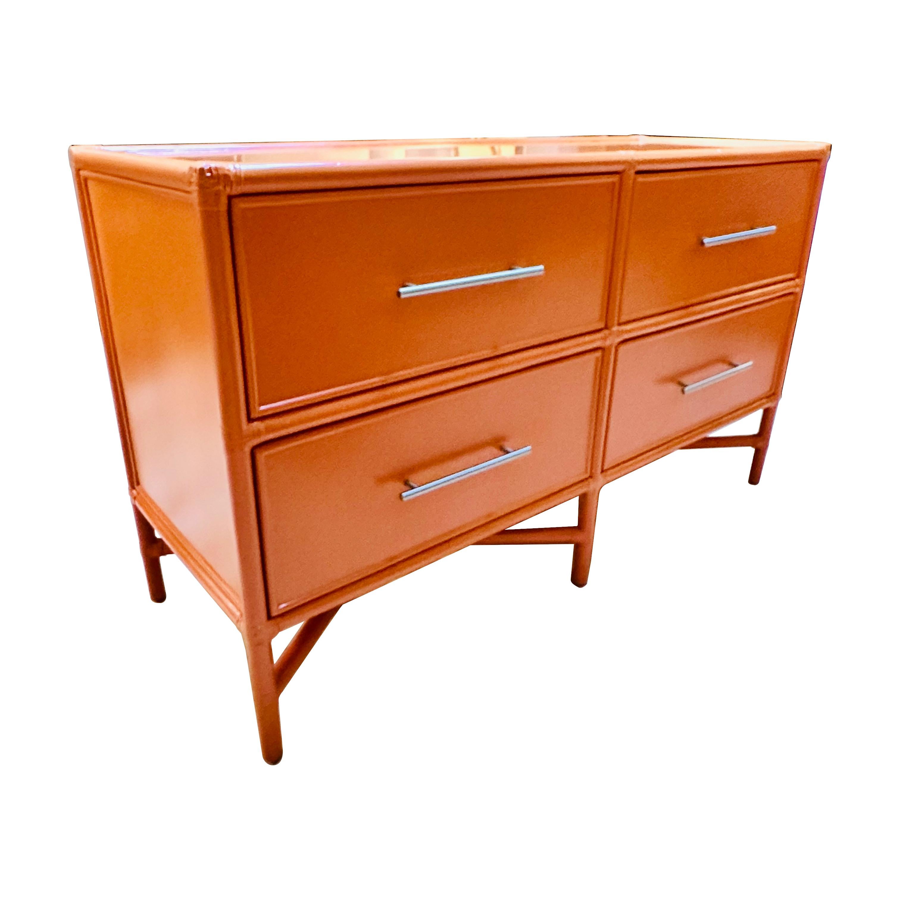 Modern Contemporary David Francis Furniture Venice Four-Drawer Dresser For Sale