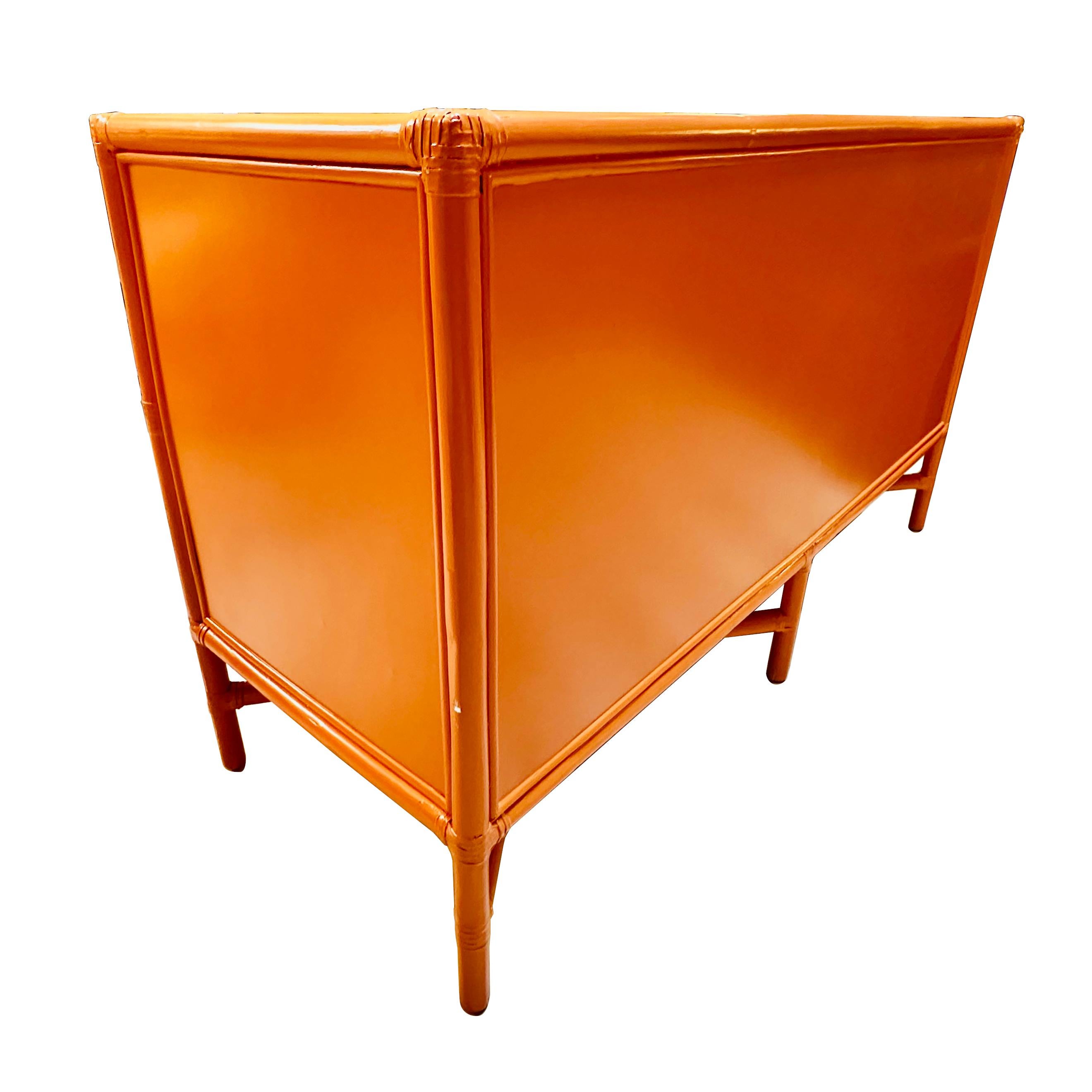 Leather Contemporary David Francis Furniture Venice Four-Drawer Dresser For Sale