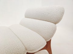 Contemporary Daybed in Wood and Fabric, Modern Design, Italy, New