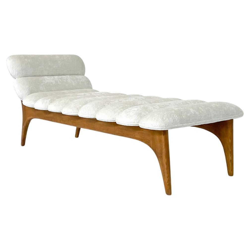 Contemporary Daybed, Wood and Fabric, Italy For Sale