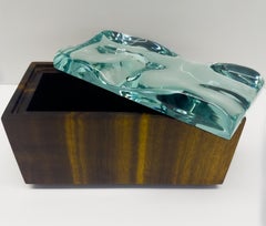 Contemporary Decorative Box Handmade Crystal and Boise De Rose by Ghirò Studio