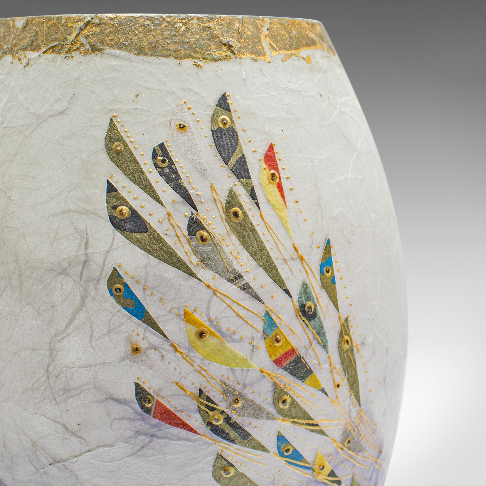 Contemporary Decorative Flower Vase, English, Art Glass, Posy Sleeve, Applique For Sale 7