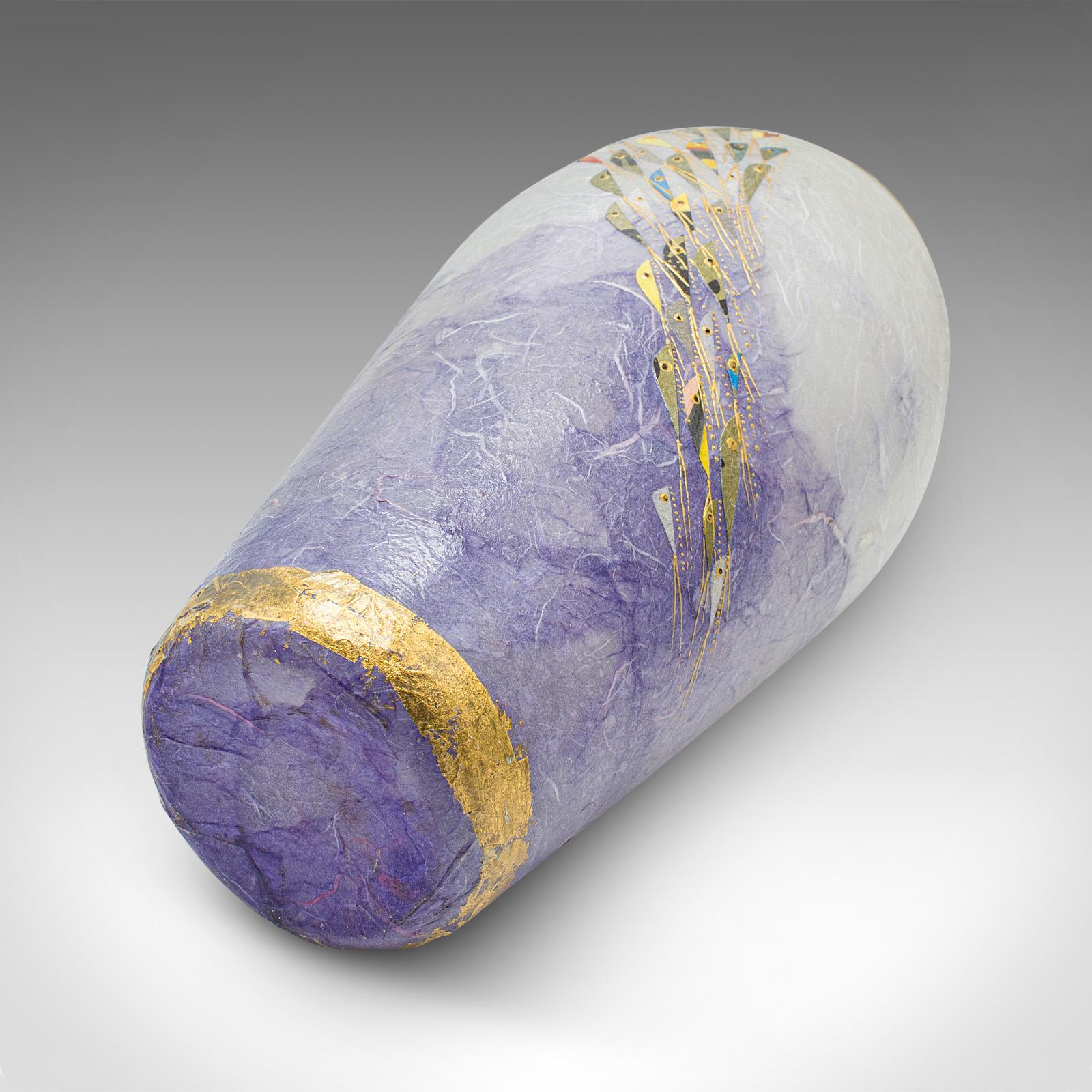 Contemporary Decorative Flower Vase, English, Art Glass, Posy Sleeve, Applique For Sale 3
