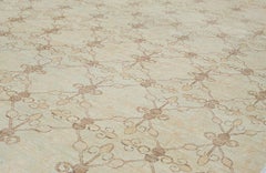 Contemporary Decorative Handknotted Rug with a Transitional Design