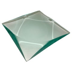 Bol décoratif contemporain en cristal fait main par Ghiró Studio