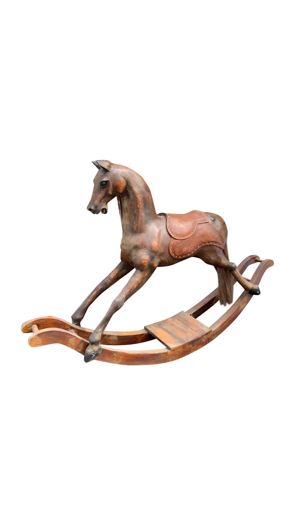 Contemporary Decorative Large Horse Rocker 1