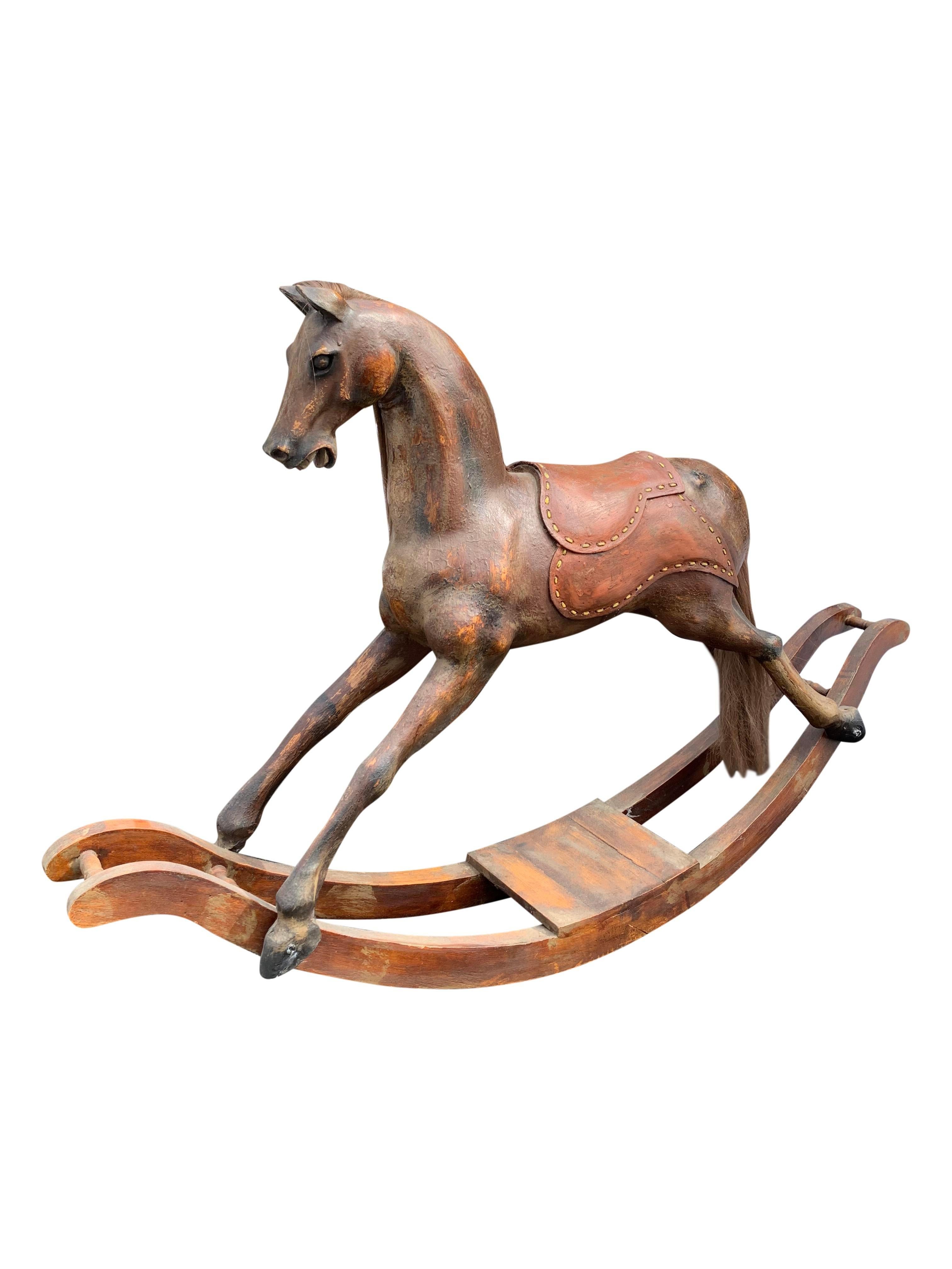 Contemporary Decorative Large Horse Rocker 2