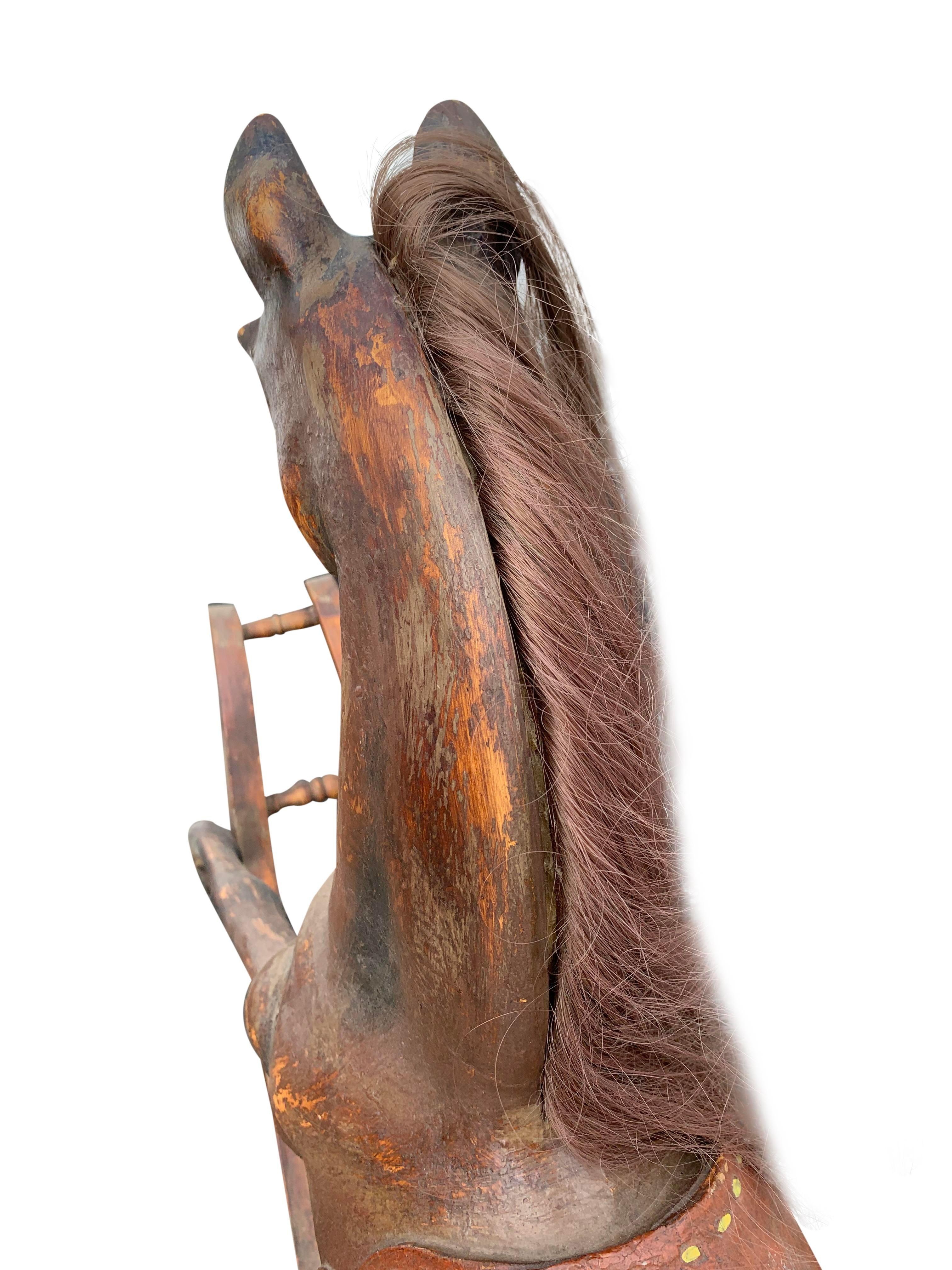 Contemporary Decorative Large Horse Rocker 4