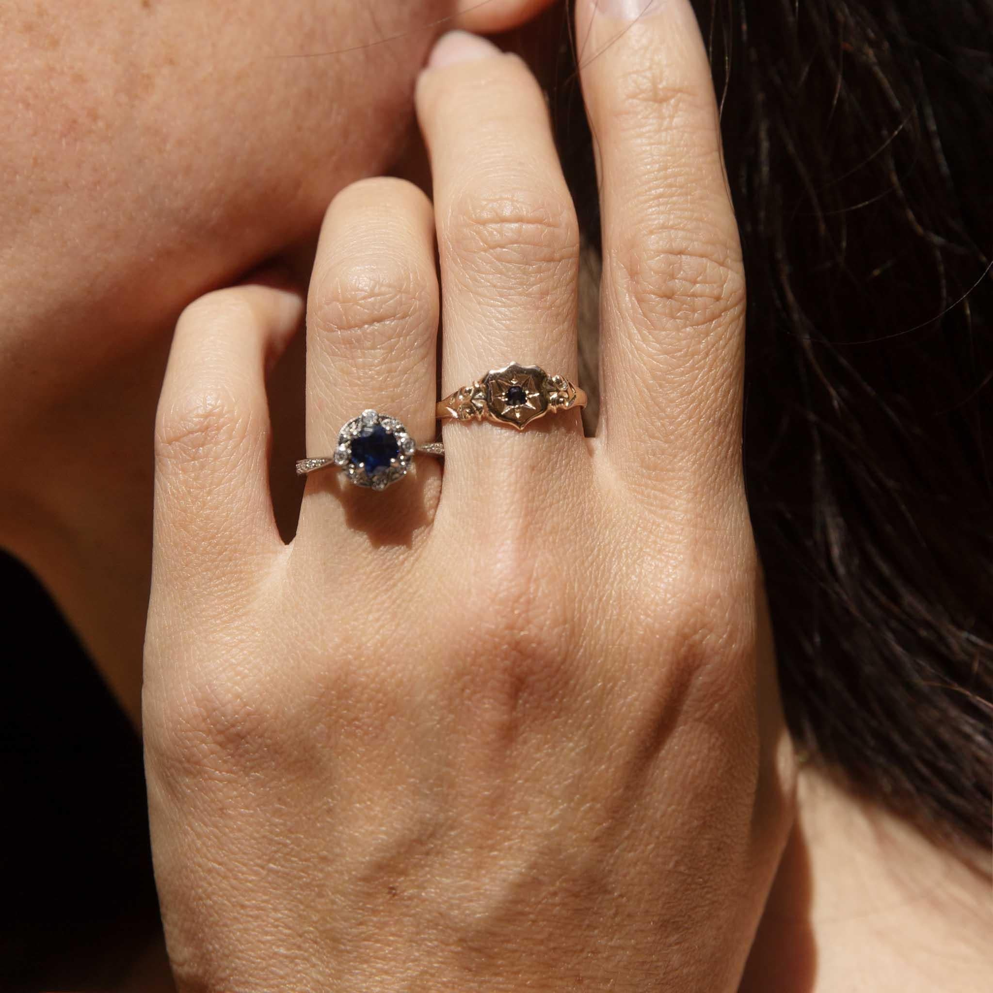 Delightfully crafted in 18 carat white gold, The Parker Ring is a whimsy of ribboning gold, scarlet rubies and shimmering diamonds. She is a sweet reminder of an era long passed, carrying with her the love and promise for you and yours.

The Nigella