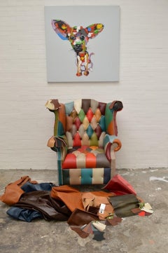 Contemporary Delta's Caleb Color Chesterfield Chair