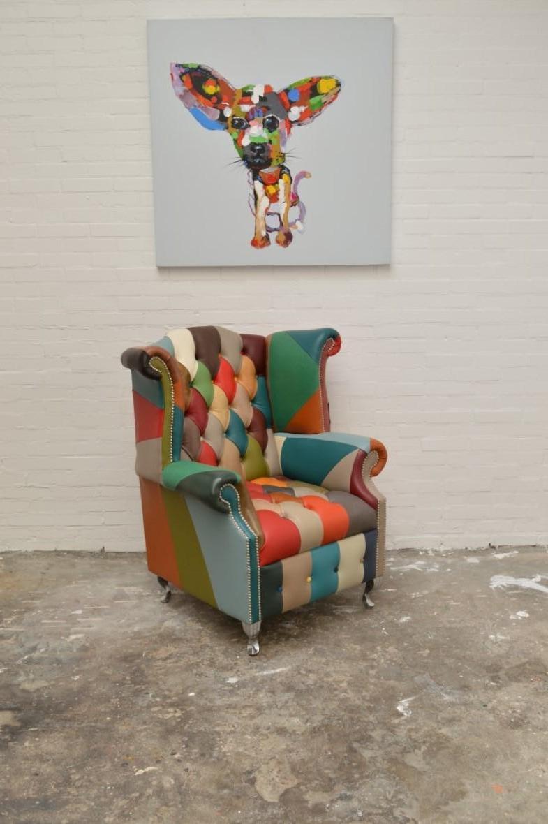 Contemporary Delta's Caleb Color Chesterfield Chair In Excellent Condition For Sale In Eindhoven, NL