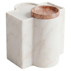 Contemporary, Desen Small Marble Coffee Table and Tr, Handmade