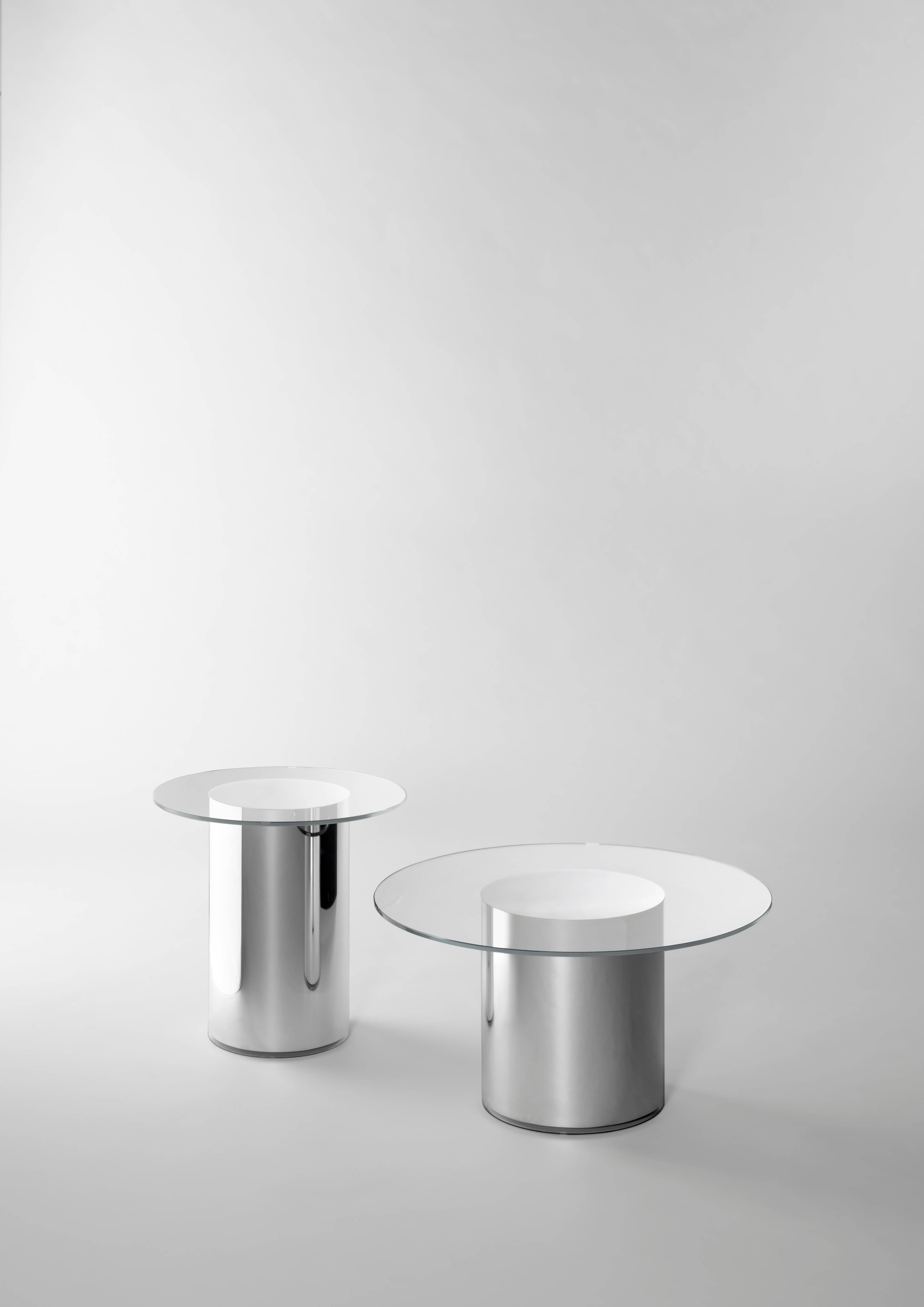 Contemporary Design '2001' N2 Side Tables by Ramon Úbeda and Otto Canalda In New Condition For Sale In Barcelona, Barcelona