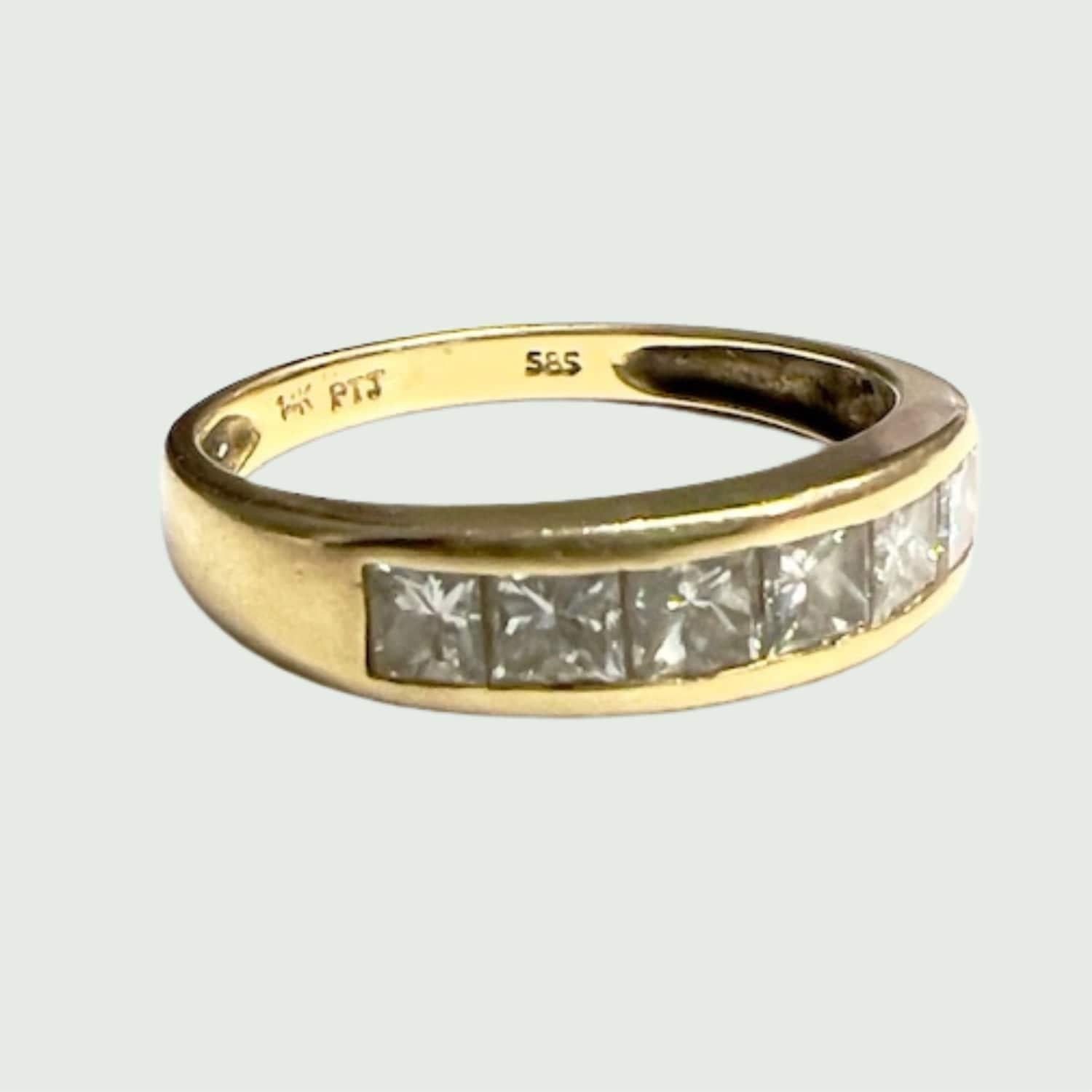 Design/One contemporaneo del XX secolo  Anello d'oro con diamante In condizioni buone in vendita a MADRID, ES