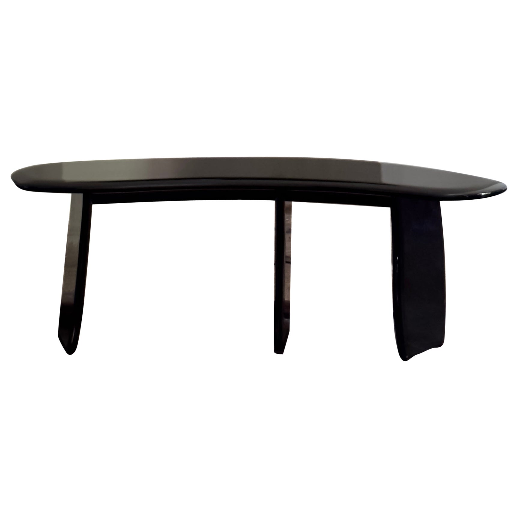 Banco de madera de fresno negro lacado de diseño contemporáneo by kar