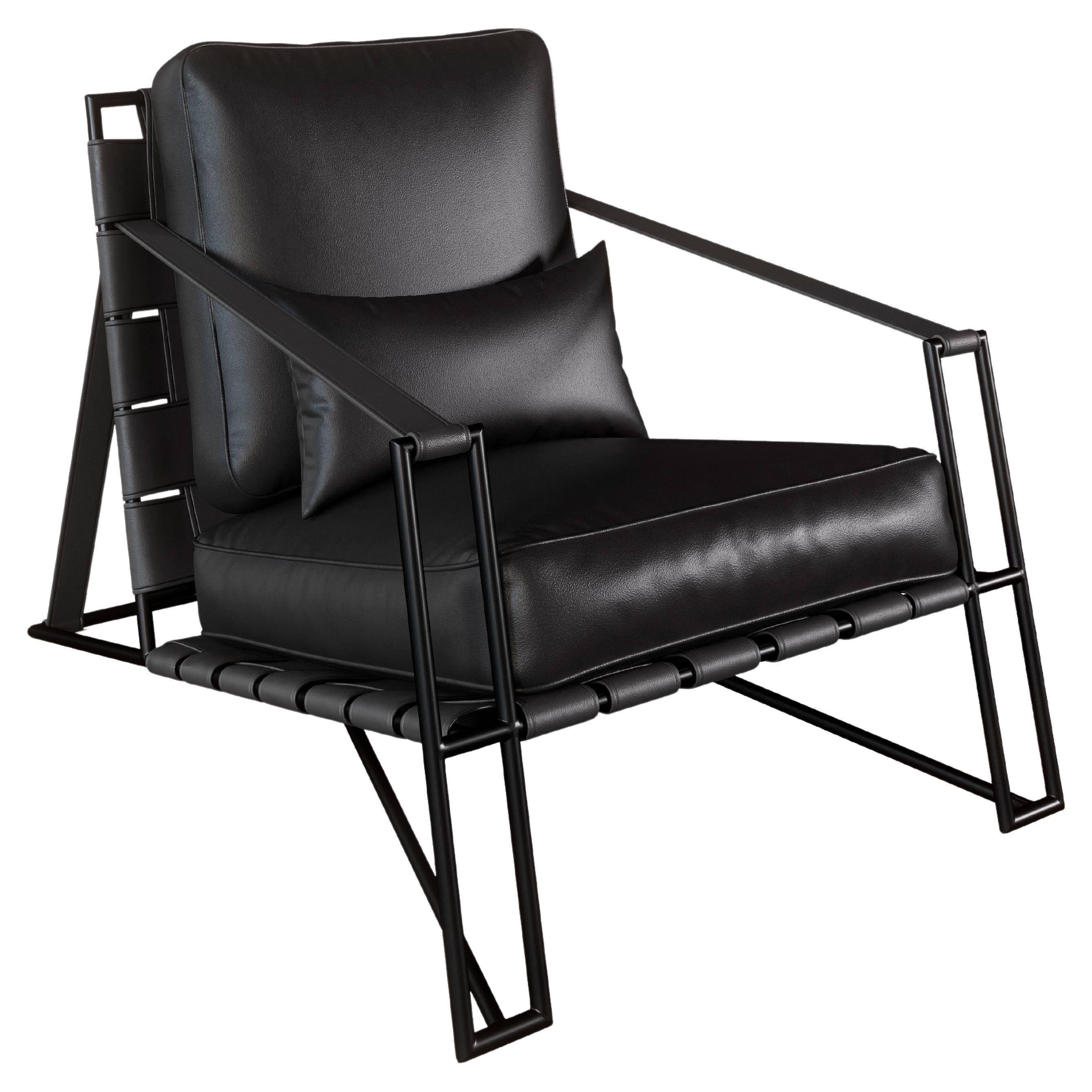 Contemporary Design, Iconic Sofa with Tray in Natural Saddle Leather