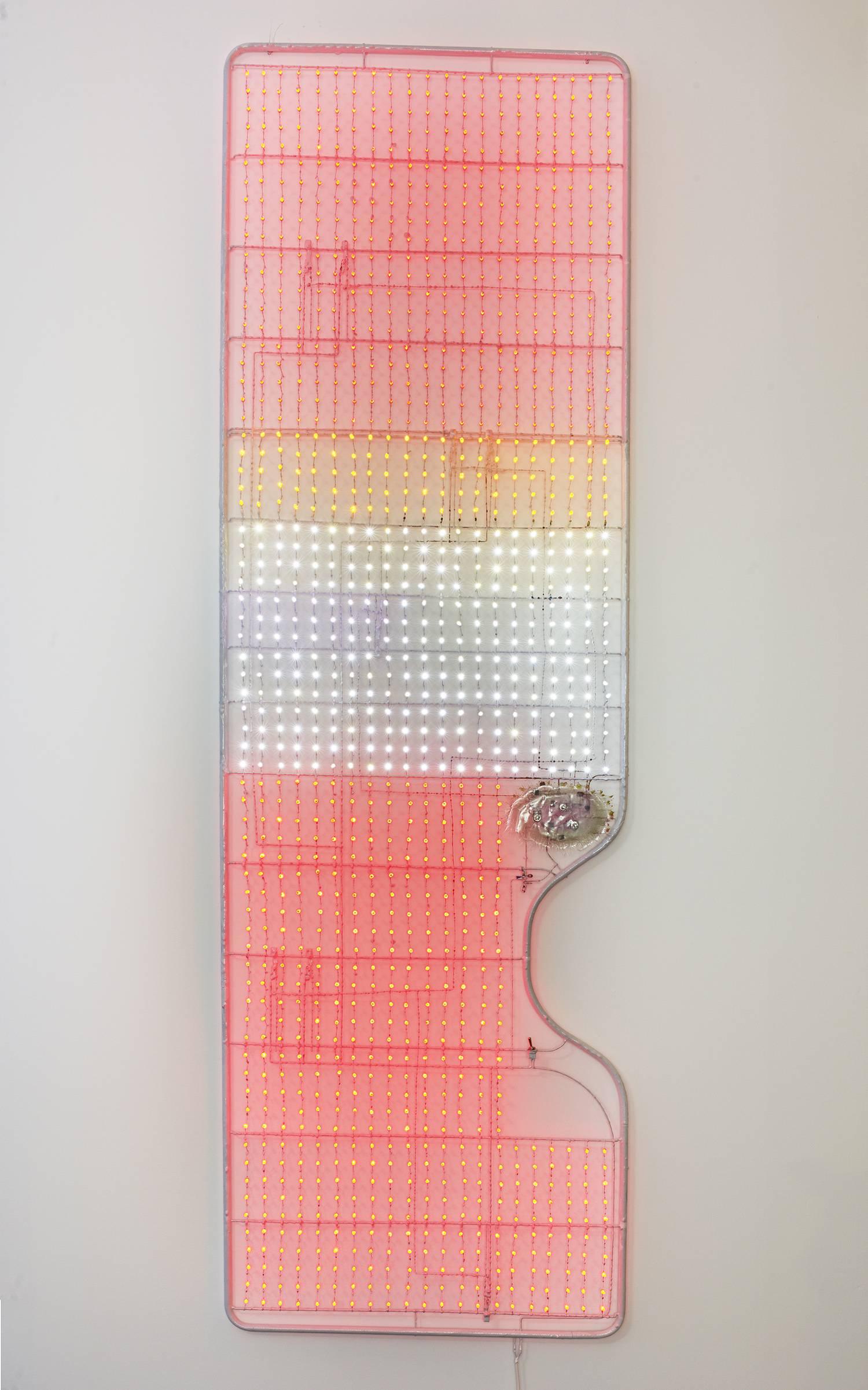 Big R-Ed
Hanging Wall Lamp in Epoxy resin, pigment, red led with light-dimming control David Lindberg, 2017
Commissioned by Camp Design Gallery

One of a kind
Commissioned by Camp Design Gallery for Design Miami 2017, the Big R-Ed wall light is part