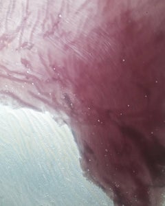 Contemporary Design Light, Hanging Lamp in Epoxy Resin, Fiberglass