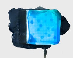Lampe de conception contemporaine, lampe murale suspendue en résine époxy, ampoules LED