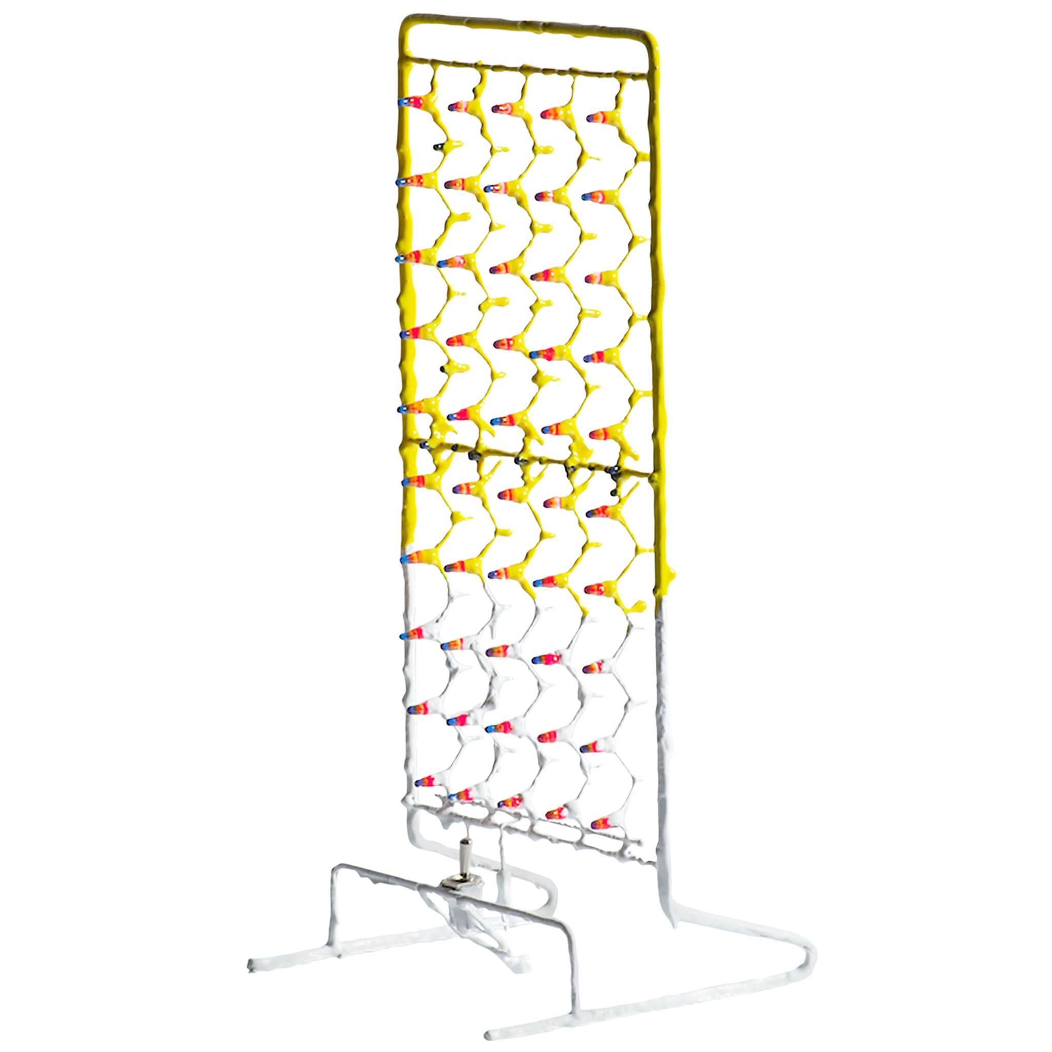 Contemporary Design Light, Table Lamp in Epoxy Resin, Fiberglass, Led