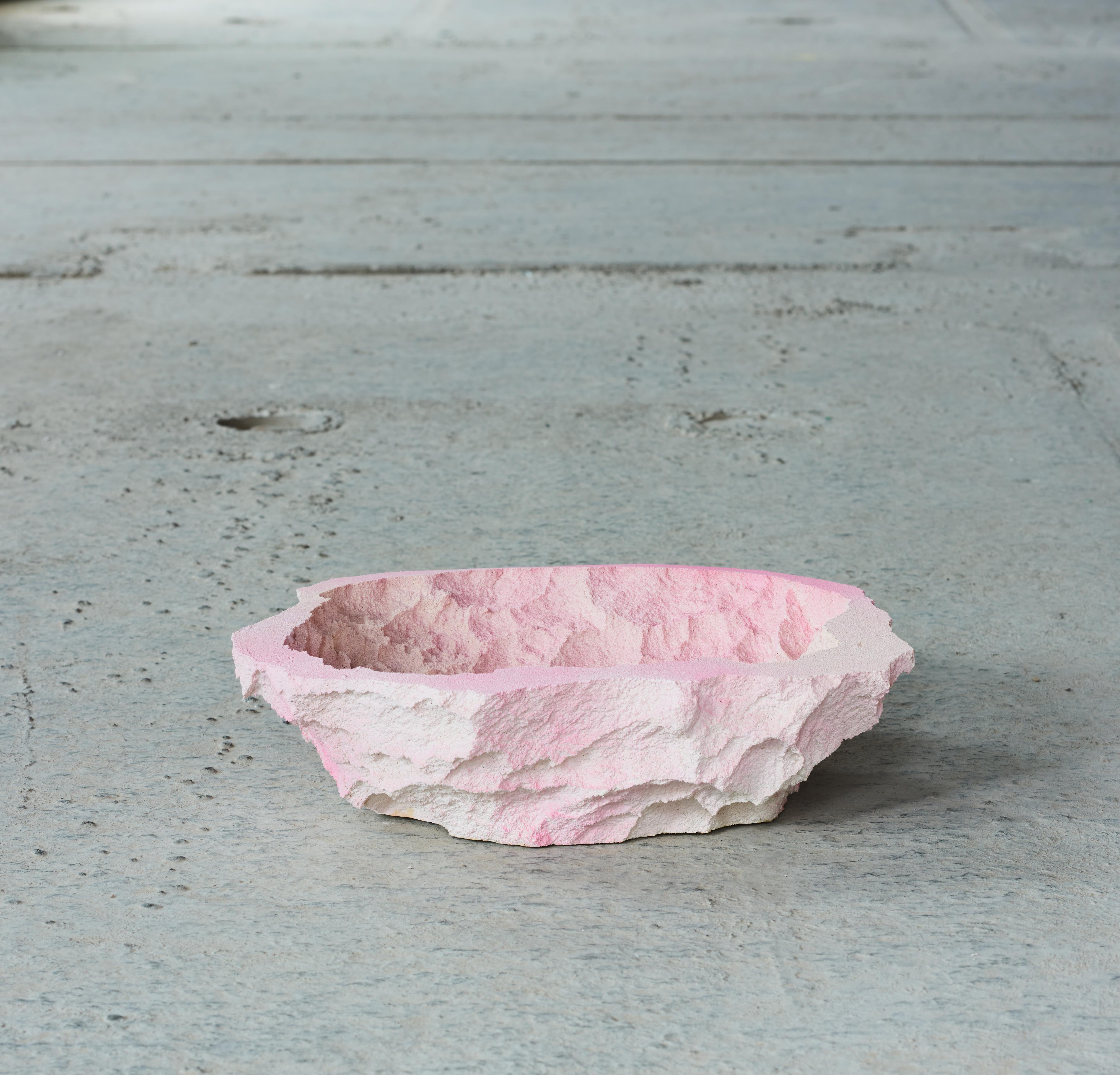 One-off a kind - Contemporary design, rock candy bowl, embody the surface of roscks and stone.
Made by the art and design duo Andredottir & Bobek

They have in this collection imitated landscape with artificial materials and created an artificial