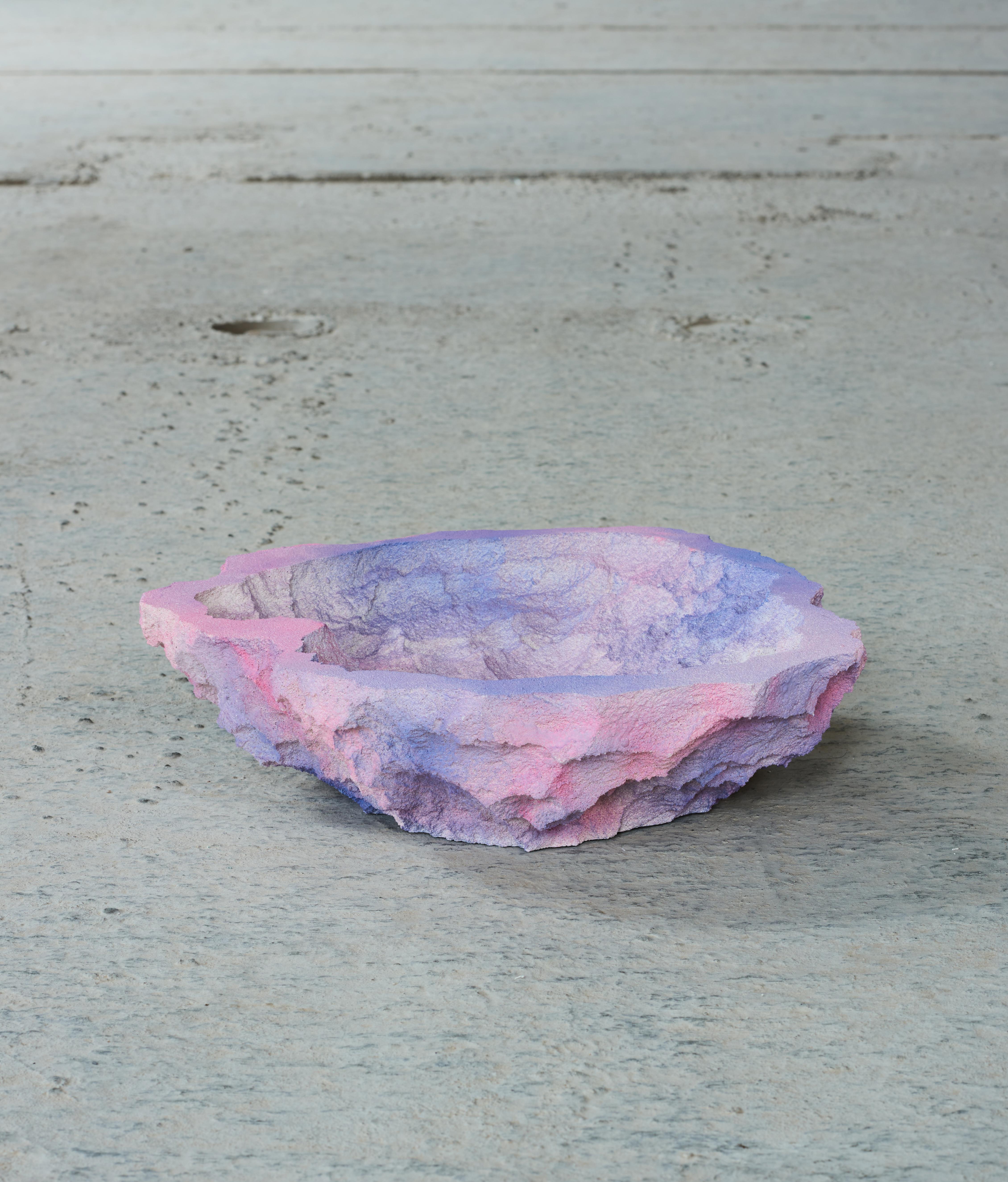 One of a kind - contemporary design, rock crystal bowl, embody the surface of rocks and stone.
Made by the art and design duo Andredottir & Bobek

They have in this collection imitated landscape with artificial materials and created an artificial