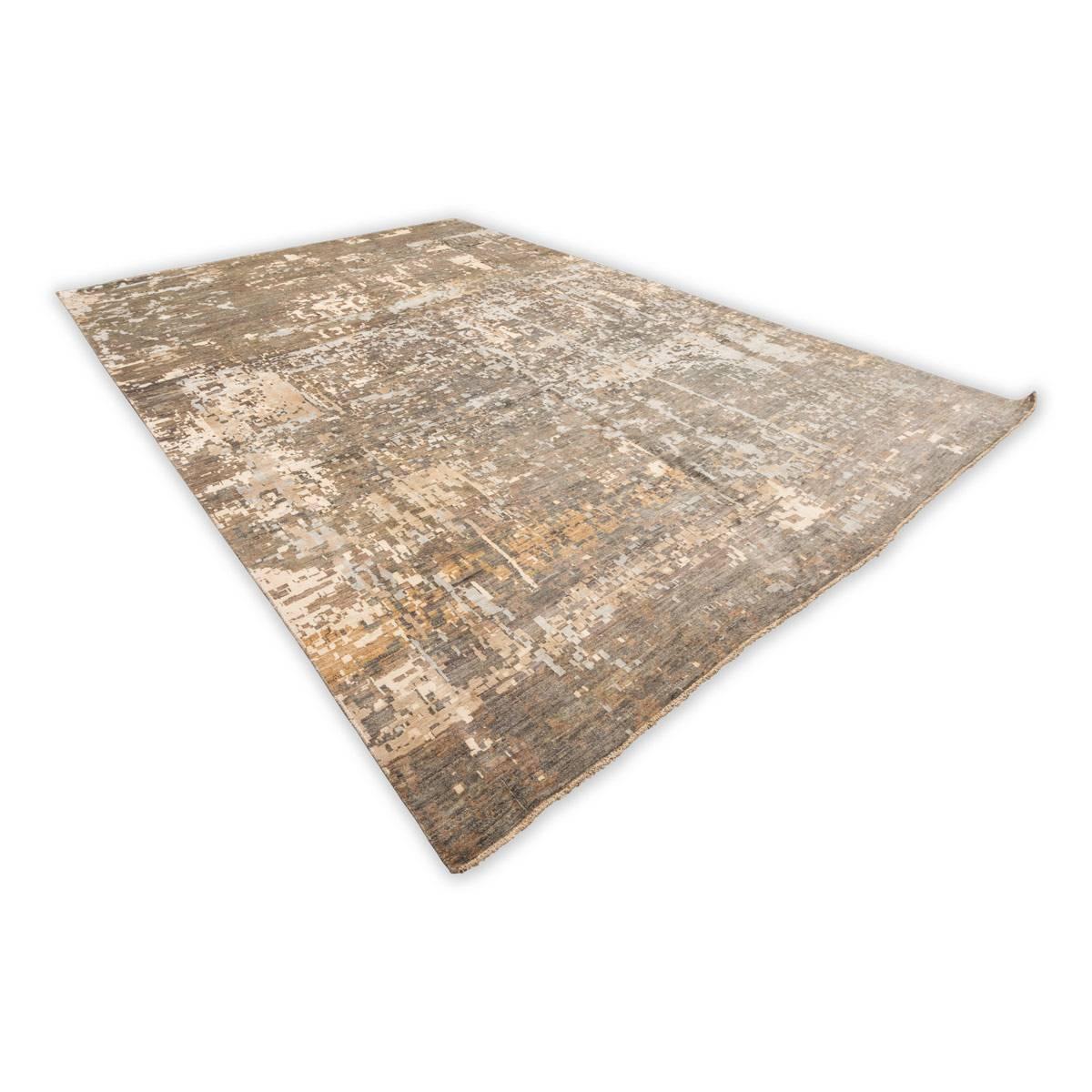 Contemporary rug made by hand in silk and wool. Measures: 3.00 x 4.30 m.
- Rug belonging to the abstract collection.
- Modern design using a series of asymmetric spots in various shades of gray and beige in various shades.
- Being hand-crafted,