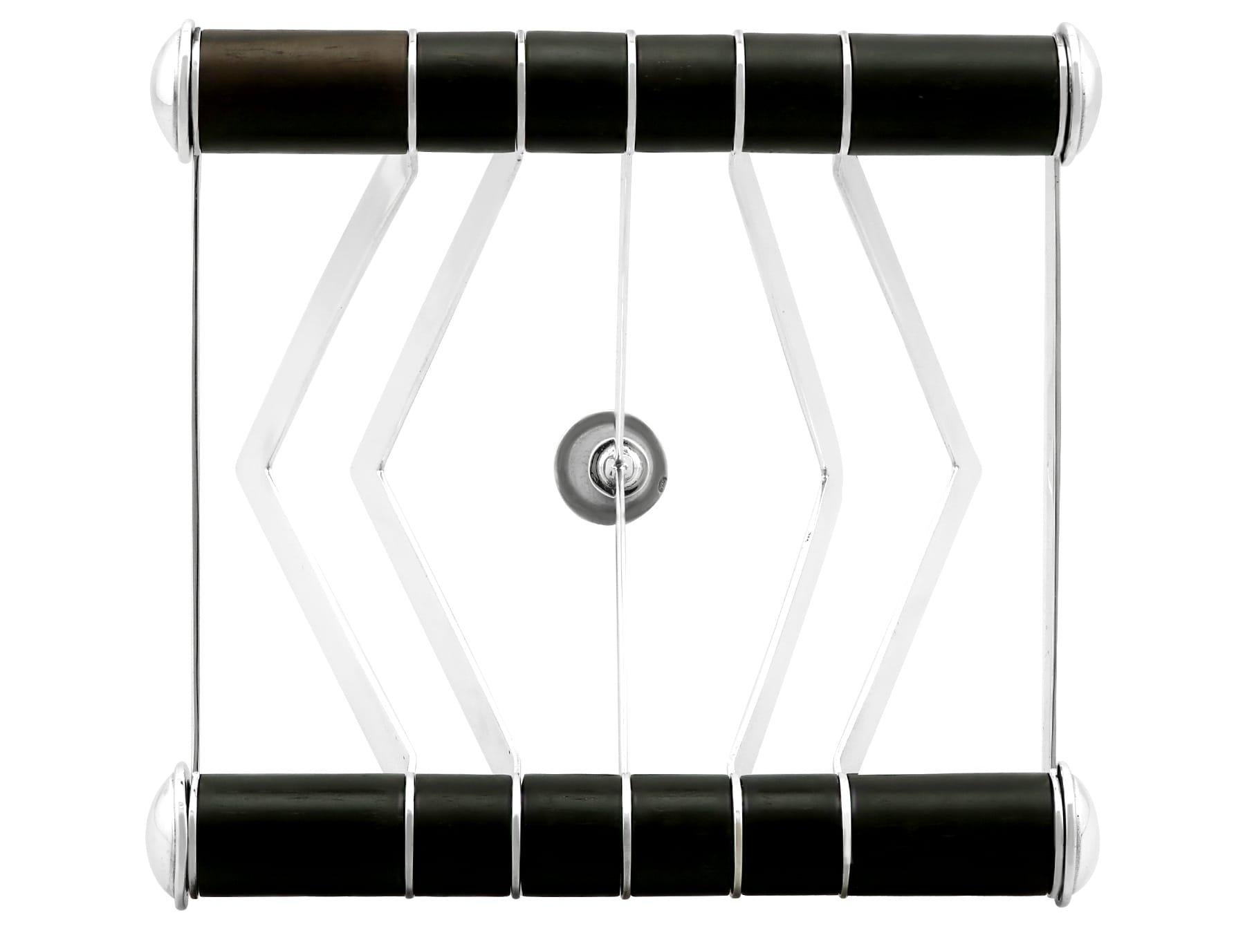 Contemporary Design Stil Sterling Silber Toast Rack im Angebot 2